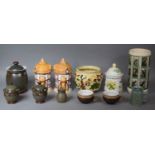 A Collection of Mid to Late 20th Century Ceramics to Include Denby Storage Jars, Salt, Teacups,