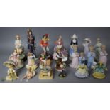 A Collection of Various Ceramic and Resin Figural Ornaments to include The Lladro Collection Etc