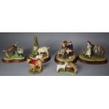 A Collection of Various Border Fine Art Goat and Other Ornaments to Include "Young Farmer","Pick