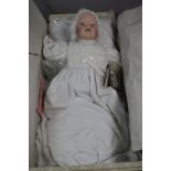 A Boxed Franklin Porcelain Doll Complete with Certificate, The Victorian Christening Doll