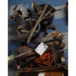 A Collection of Various Tools to include Hammers, Saws Etc