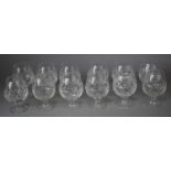 A Collection of Royal Brierley Bruce Pattern Brandy Balloons (12 in Total)