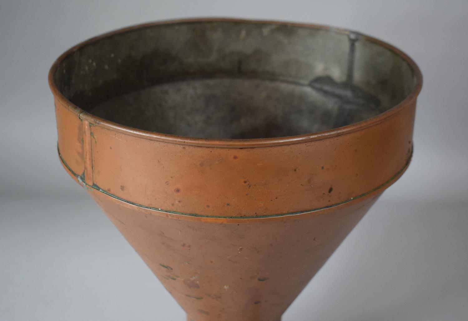 An Agricultural Copper Corn Funnel, 30.5cms High - Image 2 of 2