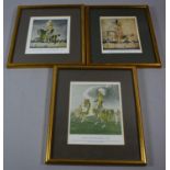 A Collection of Three Framed Military Prints, Third Light Dragoons, Circa 1823, 3rd Light