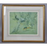 A Gilt Framed Limited Edition Print, Golden and Silver Pheasants, Signed by the Artist Dr. Eric