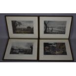 Four Framed Shooting Engravings, Snipe Shooting, Pheasant Shooting, Partridge Shooting and Duck