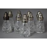 A Collection of Royal Brierley Bruce Pattern Sugar Sifters (With Silver Plated Tops) 9 in total