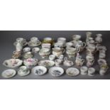 A Collection of Various Ceramics to Include Royal Worcester Miniature Jugs, Coalport Ming Rose