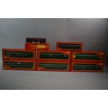 A Collection of Eight OO Gauge Tri-ang Hornby Coaches