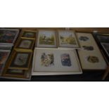 A Collection of Various Bird Prints Etc