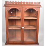 A Glazed Three Shelf Bookcase/Display Cabinet, 85cms Wide