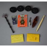 A Collection of Sewing Ephemera to Include Buttons, Needles, Bobbins, Thread Etc