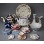 A Collection of Various 19th Century and Later Ceramics To Include Export Style Teapot, (missing lid