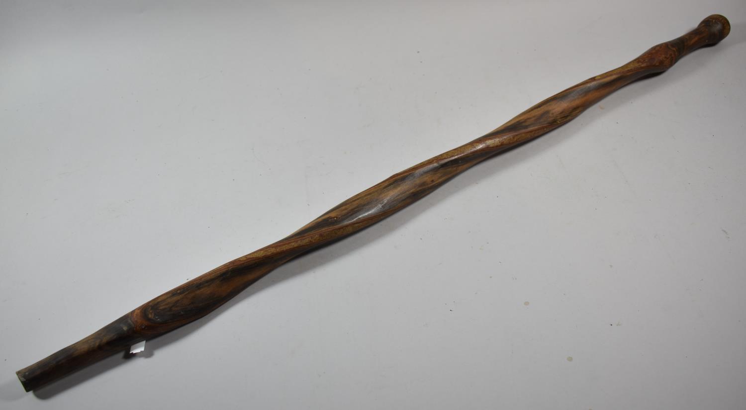 An Australian Red Wood Twisted Walking Stick, 97cm Long