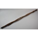 An Australian Red Wood Twisted Walking Stick, 97cm Long