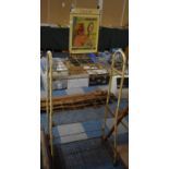 A Kirbigrip Vintage Wire Shop Display Stand with Advertising Board, 59cms Wide