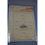 A Folder Containing Cunard White Star Cruise Printed Ephemera to include Topics of the Hour,