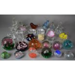 A Collection of 31 Glass Paperweights
