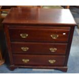 A Reproduction Georgian Style Chest on Bracket Feet of Small Proportions, 77cms Wide