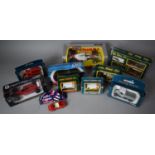 A Collection of Various Boxed Corgi and Burago Cars to include Eddie Stobart, Rolls Royce,