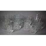 A Collection of Royal Brierley Bruce Pattern Cut Glass Jugs (11 in total)