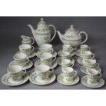 A Royal Doulton Tonkin Pattern Coffee and Tea Service to comprise Teapot, Coffee Pot, Teacups, Cans,