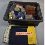 A Tray of Various Meccano to include Booklets and Accessories Etc