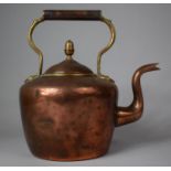 A Late 19th Century Copper Kettle with Acorn Finial, 26cm high