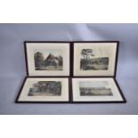 A Set of Four Early 19th Century Coloured Engravings, "Shooting", After D Wolstenholme, 33cm wide