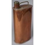 A Vintage Copper Car Hot Water Bottle, 35cm high