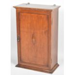 An Edwardian Mahogany Wall Hanging Cabinet with Fitted Interior, 40cm wide