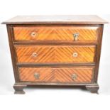 A Scumble Glazed Bedroom Chest of Three Drawers, For Restoration, 92cm wide