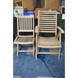 Two Folding Garden Chairs