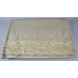 A Woollen Blanket by Laura Ashley with Embroidered and Jewelled Border