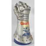 A Mid 20th Century Whitbread's Gauntlet Beer Pump Cover in the Form of a Knight's Gauntlet, 30cm