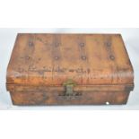 A Vintage Tin Travelling Trunk, 72cm Wide