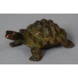 A Small Bronze Study of a Tortoise, 6cm wide