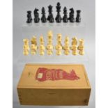 A Mid 20th Century Set of 'House Martin' Boxwood Staunton Style Chess Pieces