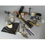 A Collection of Curios to Include Photo Frames, Shoe Stretchers, Cutlery, Glove Stretchers,