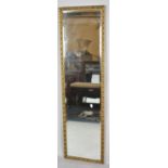 A Gilt Framed Dressing Mirror, 127cm high