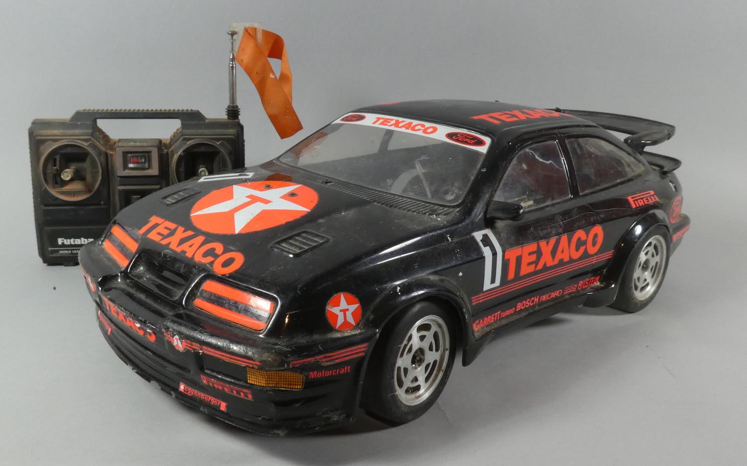 A Radio Controlled Ford Sierra Touring Car, Working but Controller Unchecked