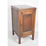 An Edwardian Oak Bedside Cabinet, 40.5cm wide