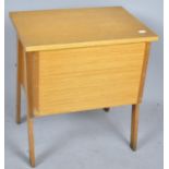 A Vintage School Desk with Hinged Lid, 56cm wide