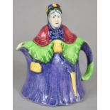An Edwardian Novelty Teapot in the Form of Lady