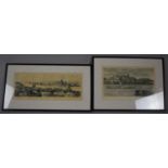 Two Russian Engravings Depicting Moscow, Signed in Pencil to the Border