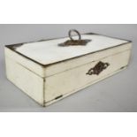 A French Fitted Ladies Jewellery Box with Inner Hinged Lid Having Inner Mirror and Pull Down