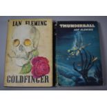 A 1959 First Edition Ian Fleming Book, 'Goldfinger', Dust Jacket Torn, Together with a Book Club