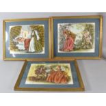 A Set of Three Gilt Framed Shakespeare Prints, the Taming of the Shrew, Othello and The Tempest,