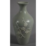 A Copeland Spode Vase Decorated in Relief, 16cm High