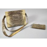 A Vintage Snakeskin Handbag and a Similar Purse